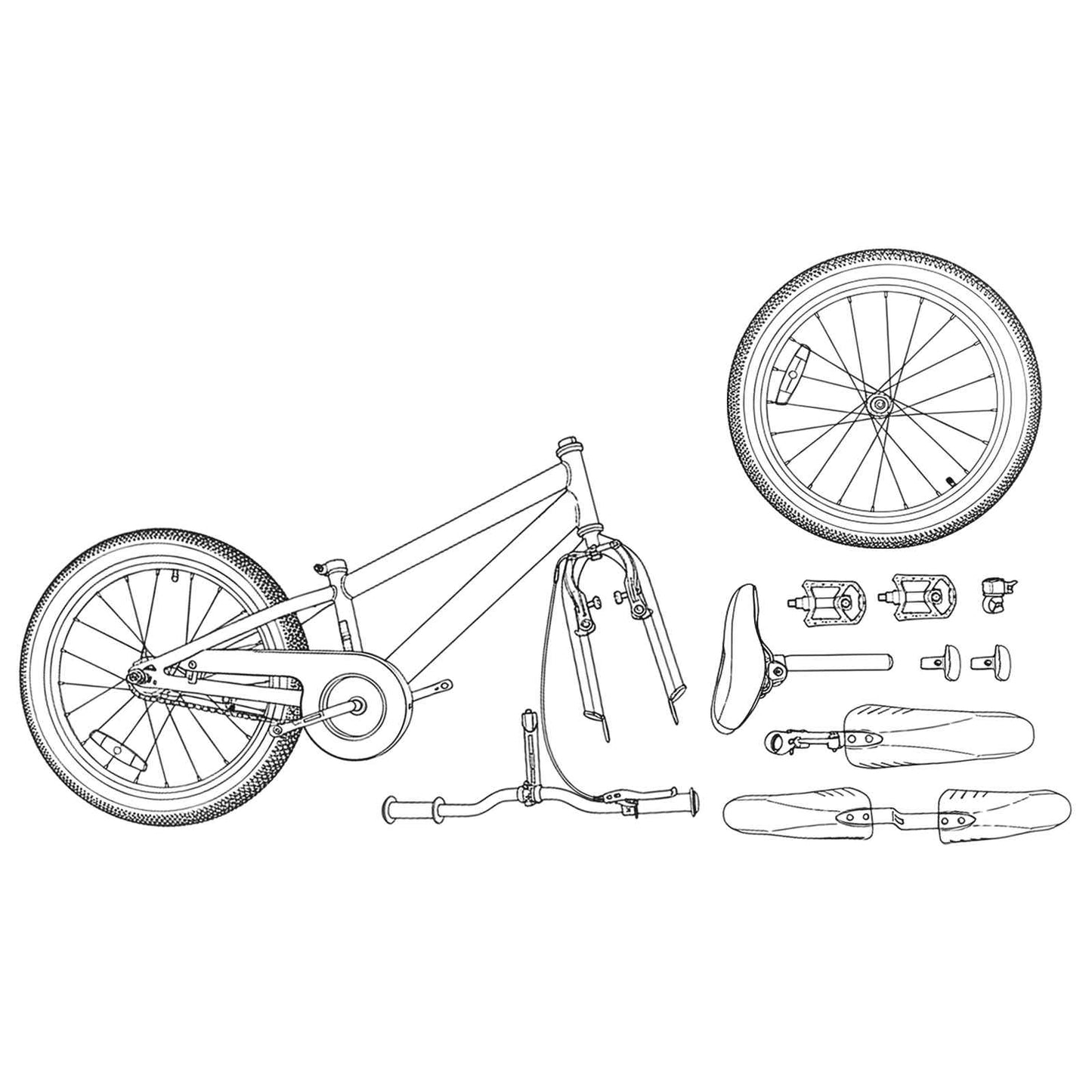 Kids Bike 20 Inches for 6-11 Years Old Yellow