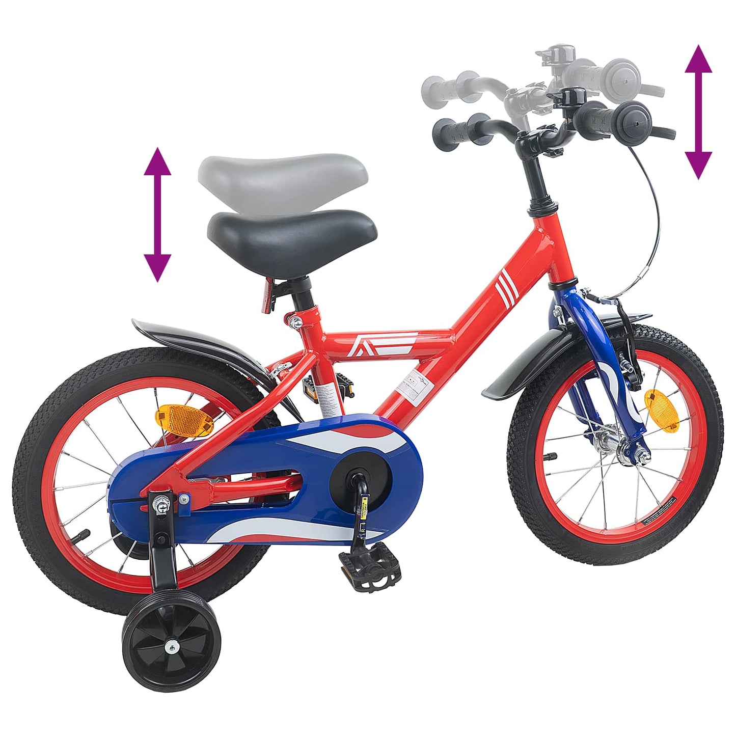 Kids Bike 14 Inches for 3-5 Years Old Red