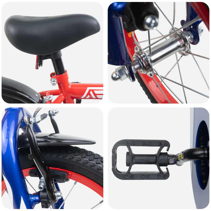 Kids Bike 16 Inches for 4-6 Years Old Red