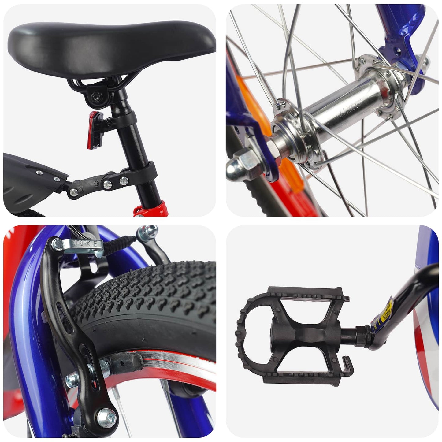 Kids Bike 20 Inches for 6-11 Years Old Red