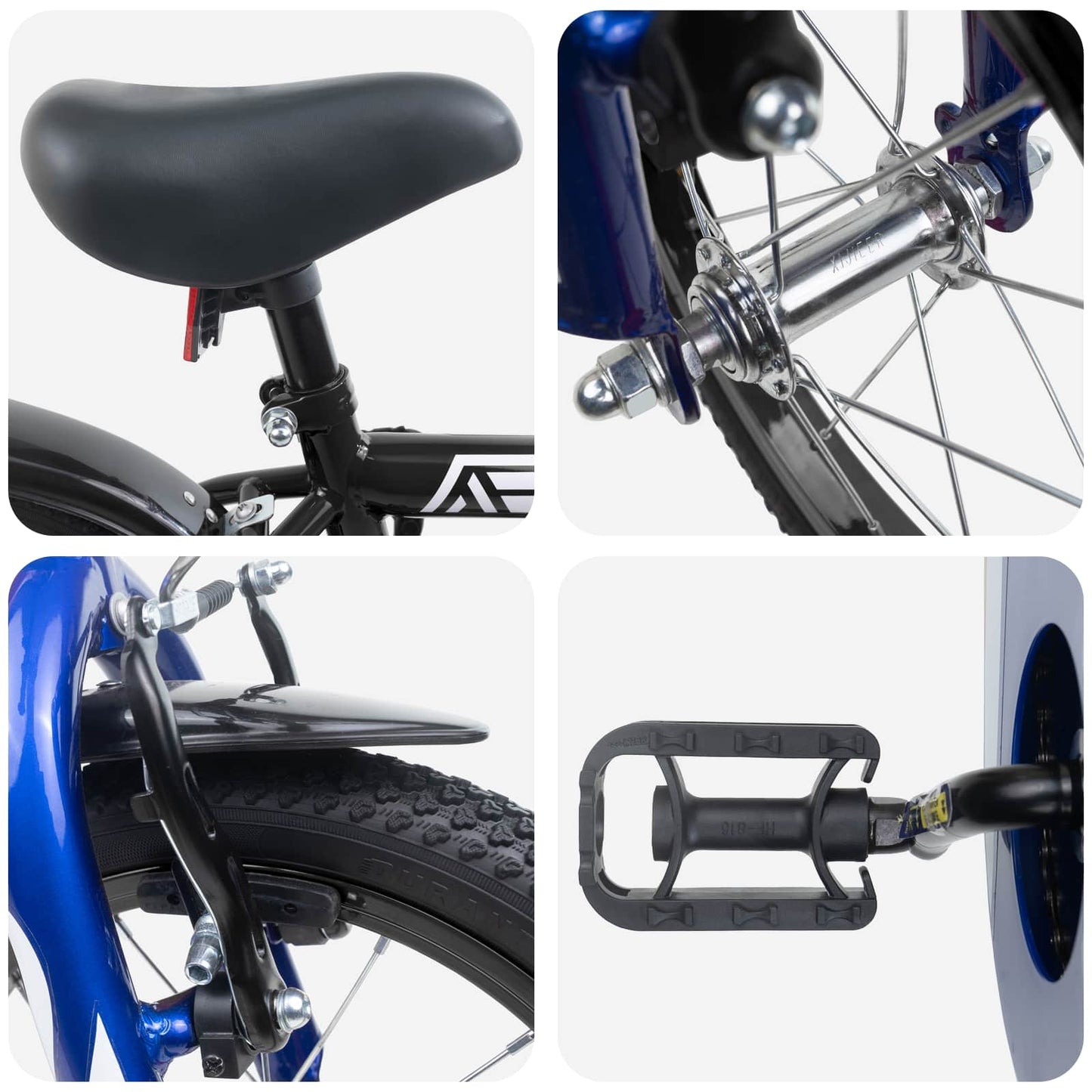 Kids Bike 12 Inches for 2-4 Years Old Black