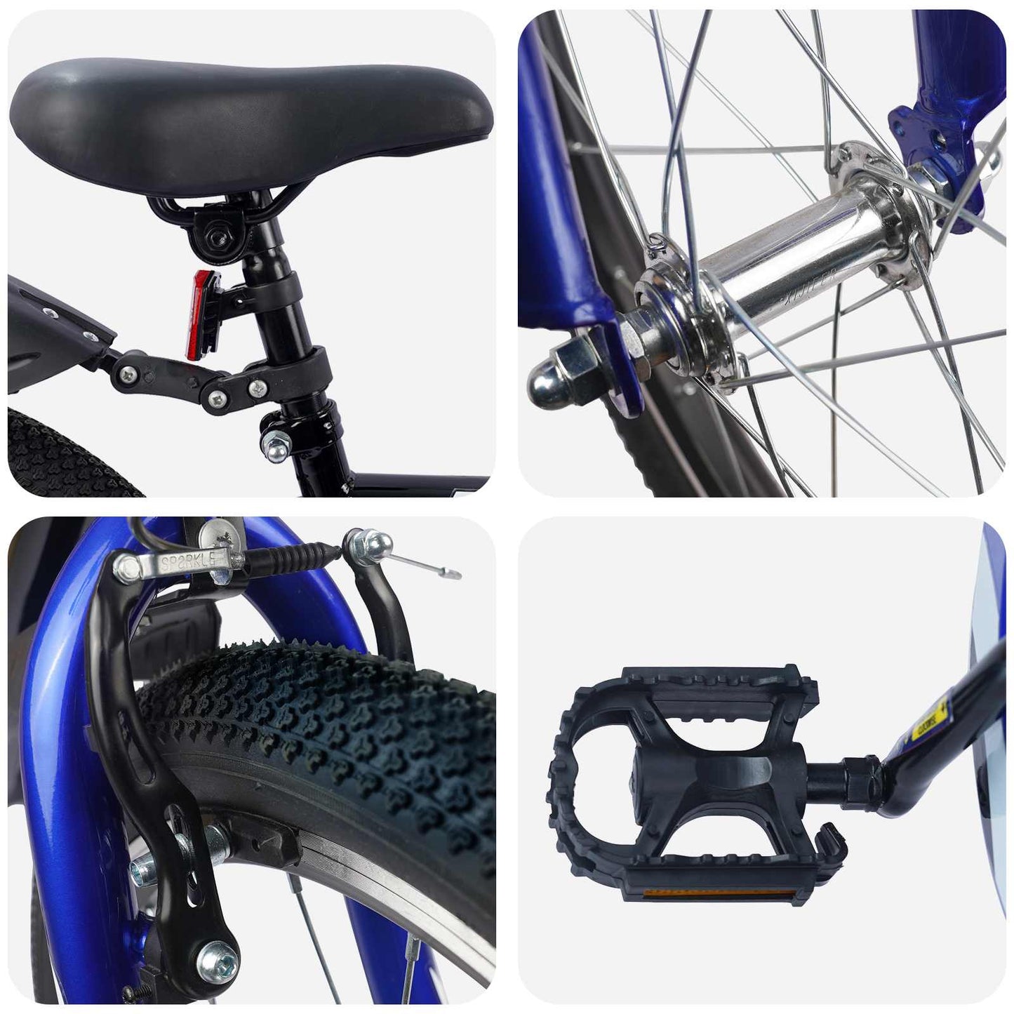 Kids Bike 20 Inches for 6-11 Years Old Black