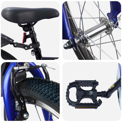 Kids Bike 20 Inches for 6-11 Years Old Black