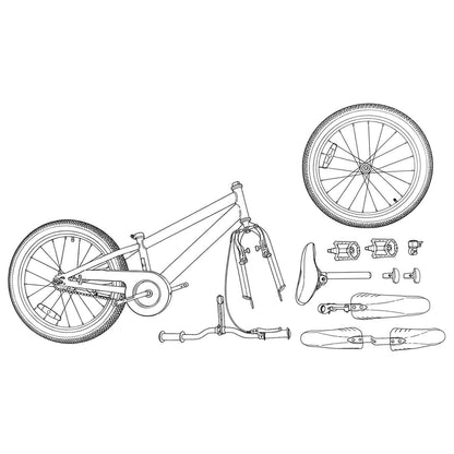 Kids Bike 20 Inches for 6-11 Years Old Black