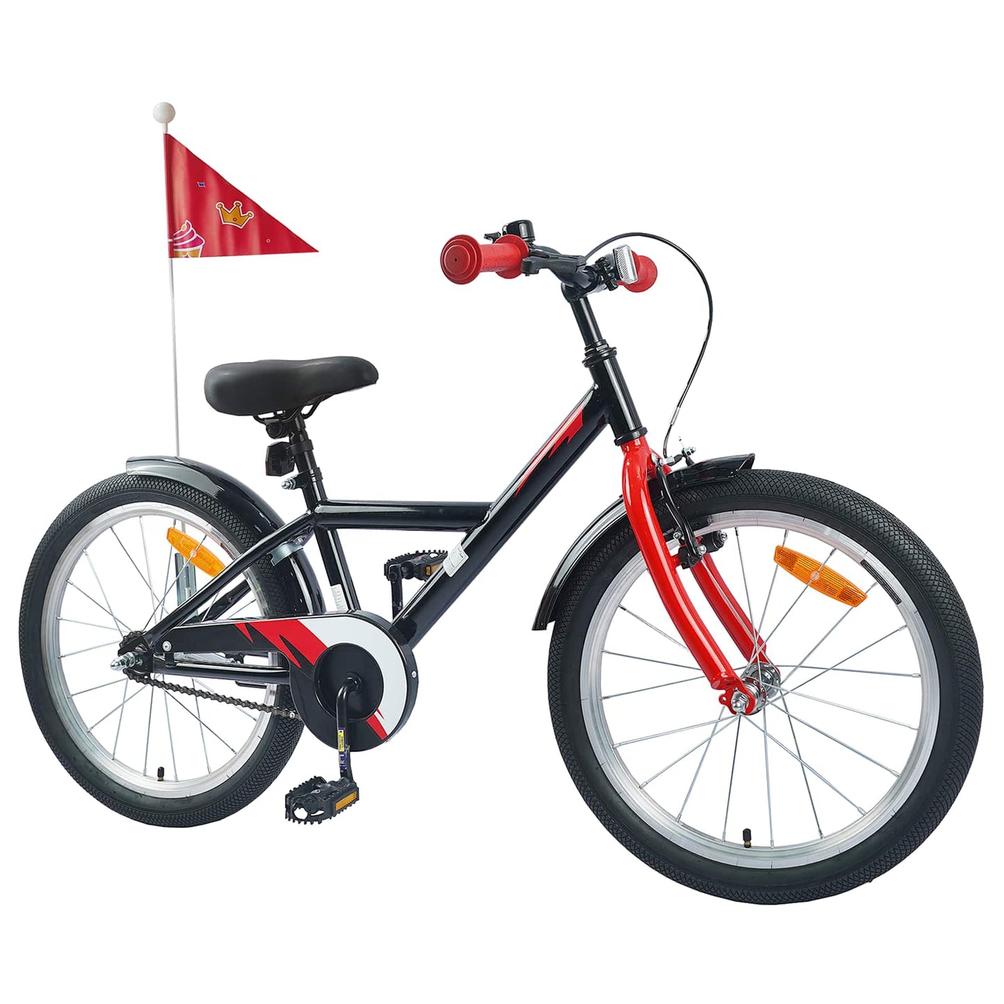 Kids Bike 18 Inches for 5-7 Years Old Black