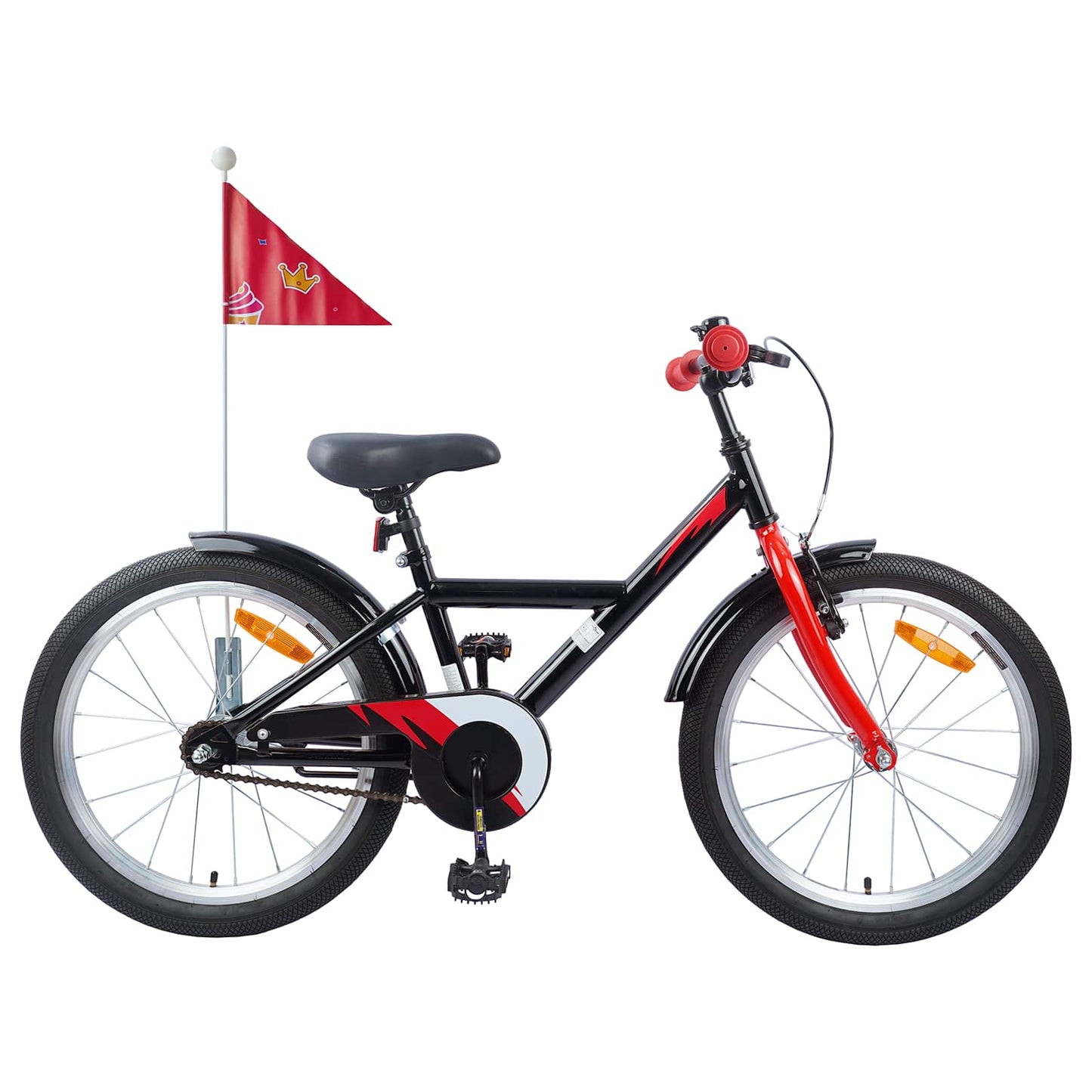 Kids Bike 18 Inches for 5-7 Years Old Black
