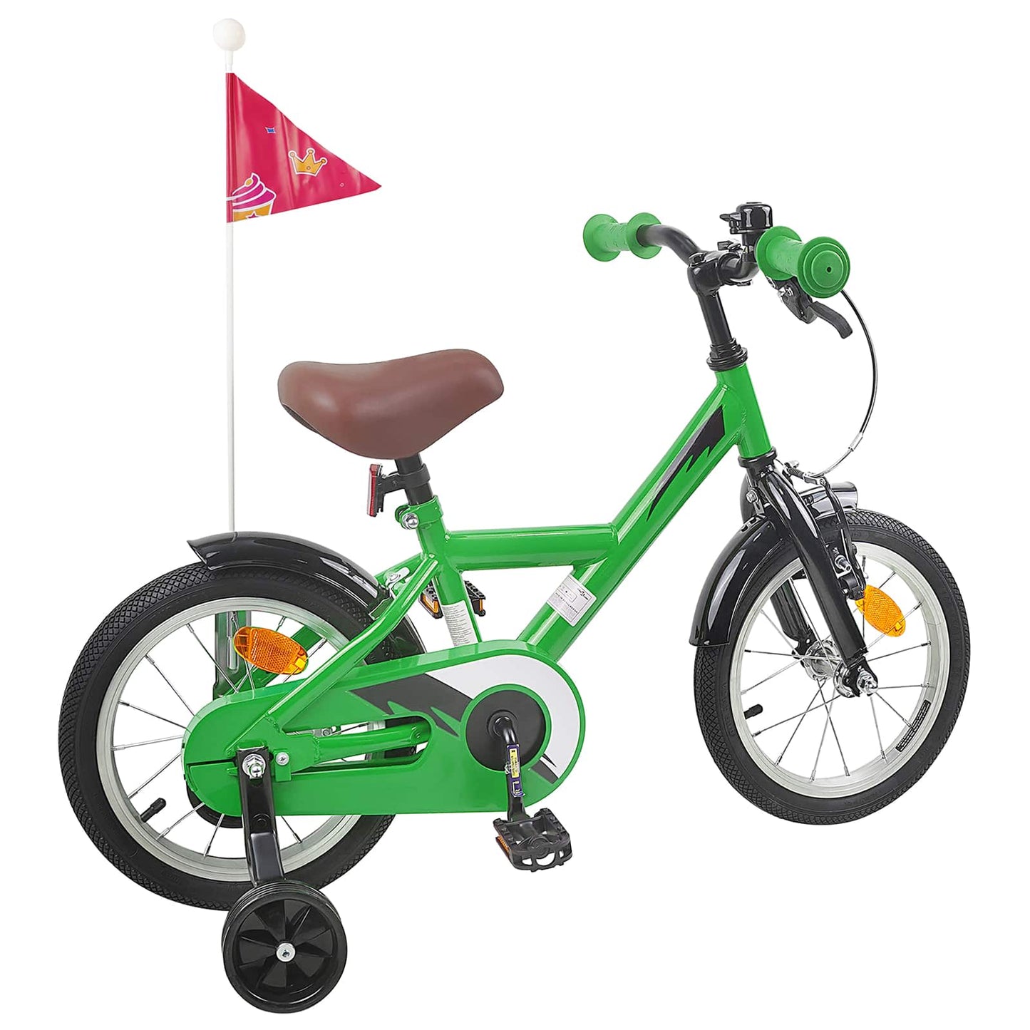 Kids Bike 16 Inches for 4-6 Years Old Green