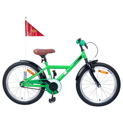 Kids Bike 18 Inches for 5-7 Years Old Green
