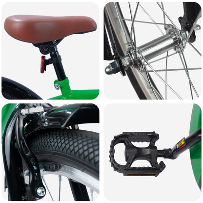 Kids Bike 20 Inches for 6-11 Years Old Green
