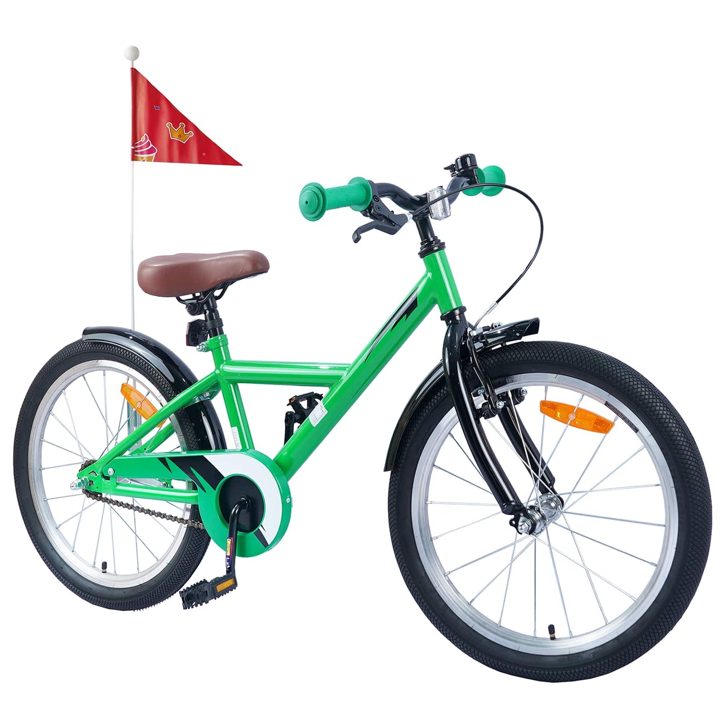 Kids Bike 20 Inches for 6-11 Years Old Green