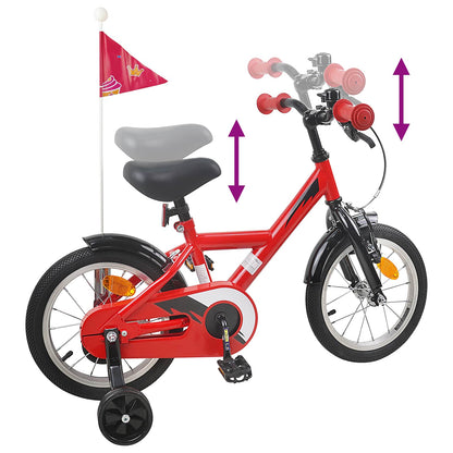 Kids Bike 14 Inches for 3-5 Years Old Red
