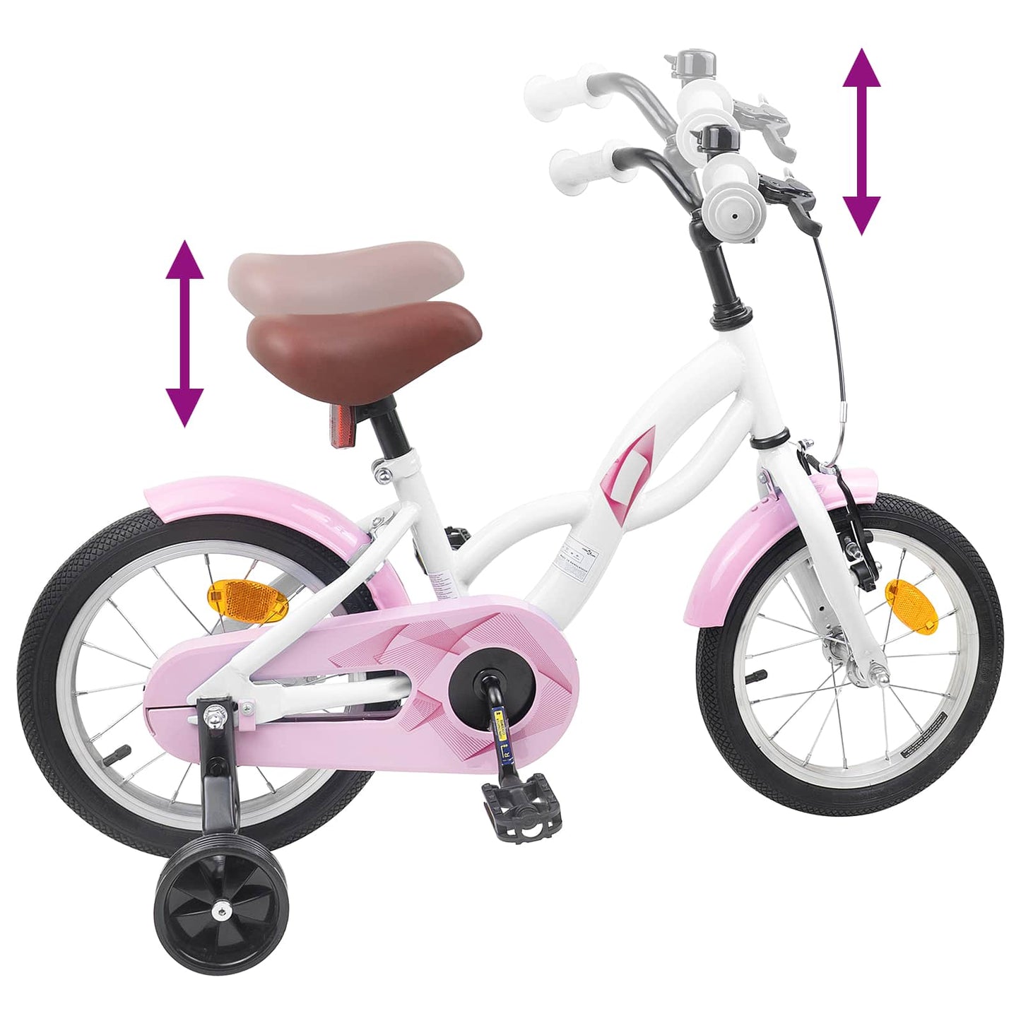 Kids Bike 16 Inches for 4-6 Years Old White