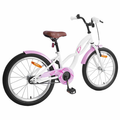 Kids Bike 18 Inches for 5-7 Years Old White