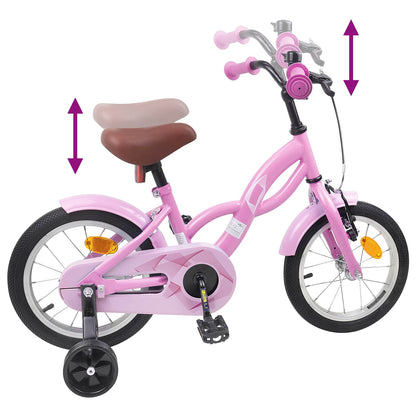 Kids Bike 14 Inches for 3-5 Years Old Light Pink