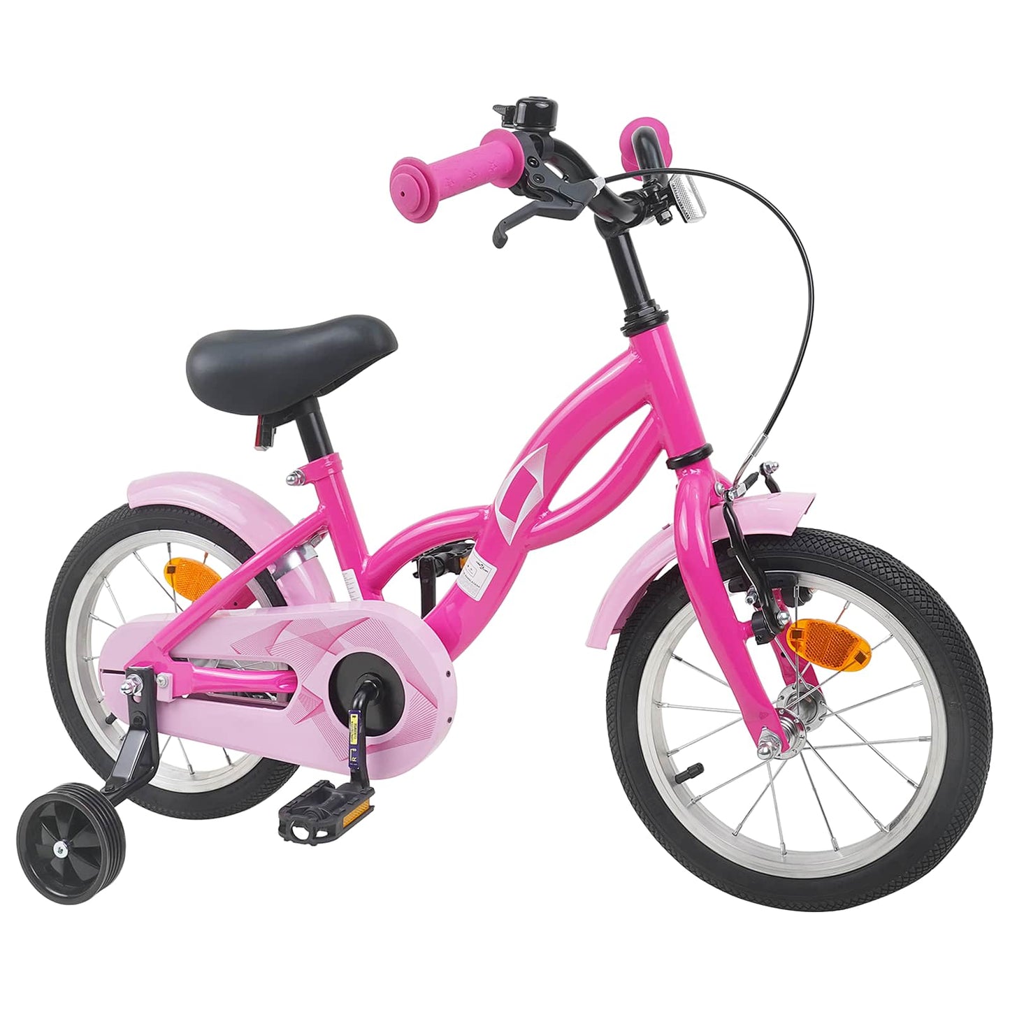 Kids Bike 14 Inches for 3-5 Years Old Dark Pink