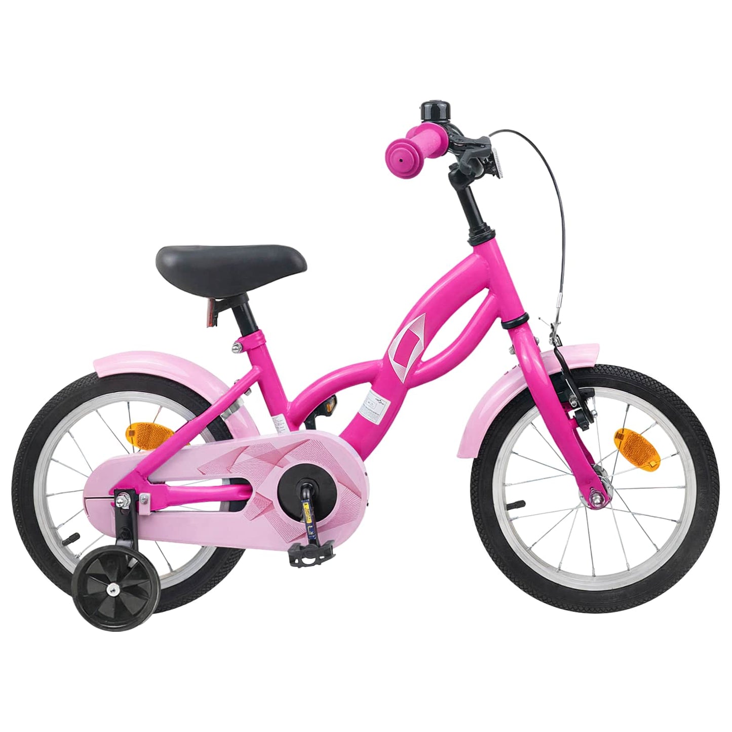 Kids Bike 16 Inches for 4-6 Years Old Dark Pink