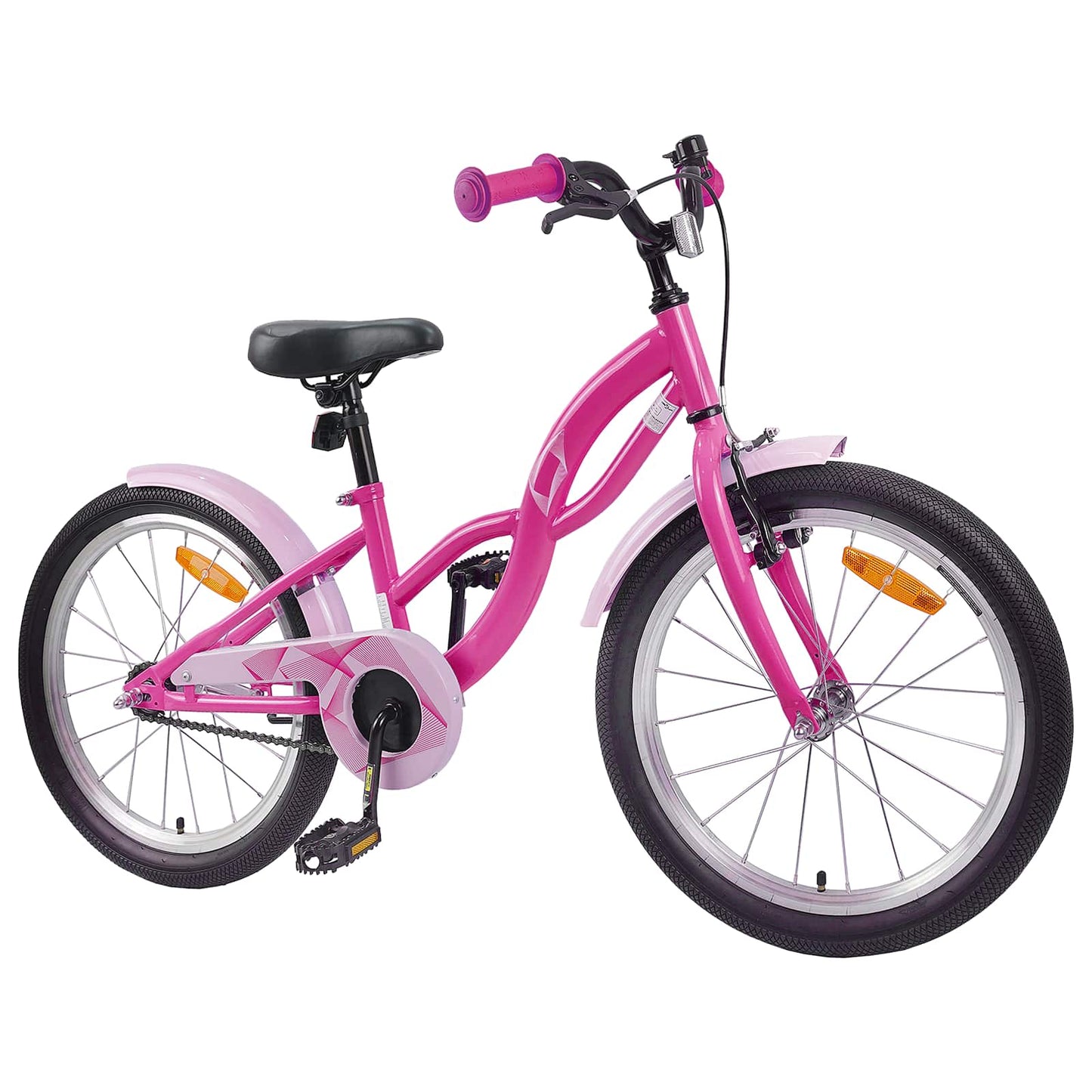 Kids Bike 18 Inches for 5-7 Years Old Dark Pink