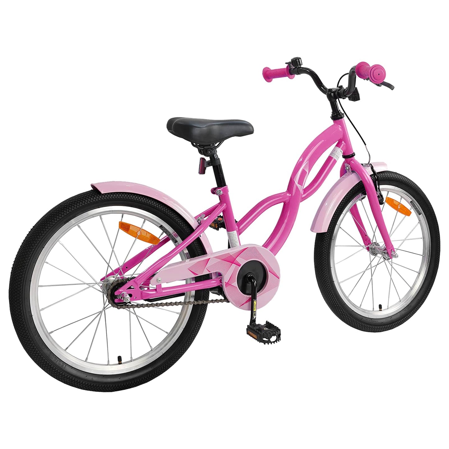 Kids Bike 18 Inches for 5-7 Years Old Dark Pink