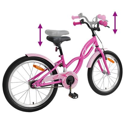 Kids Bike 20 Inches for 6-11 Years Old Dark Pink
