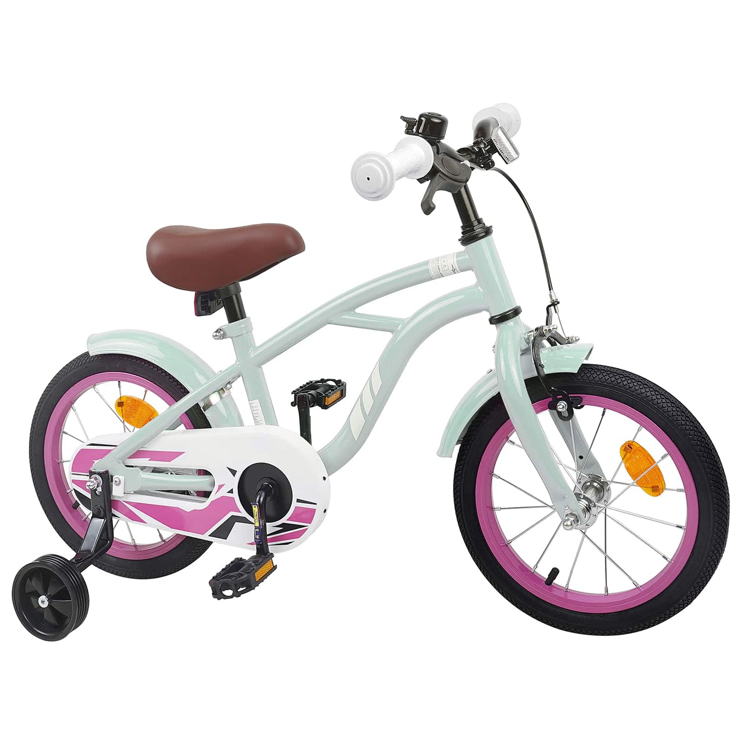 Kids Bike 12 Inches for 2-4 Years Old Light Green
