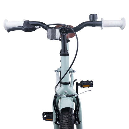 Kids Bike 18 Inches for 5-7 Years Old Light Green