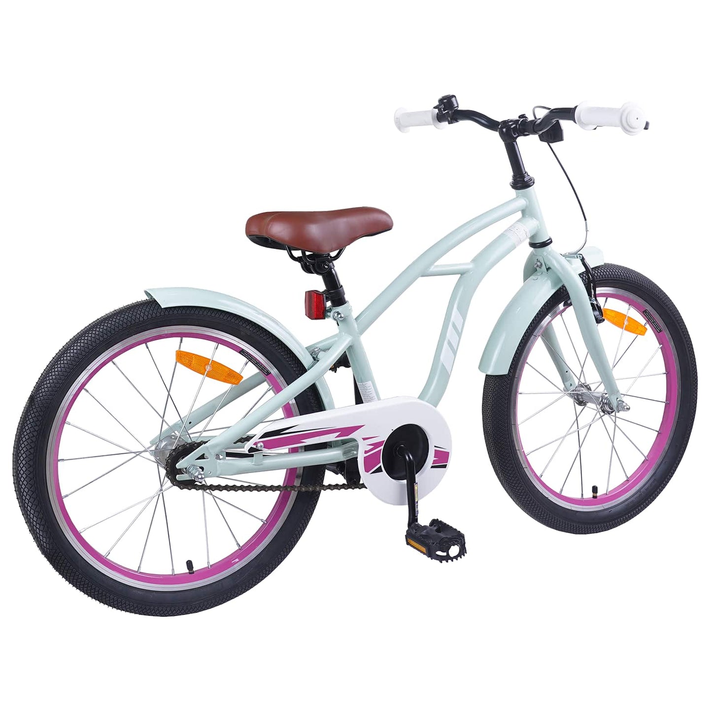 Kids Bike 18 Inches for 5-7 Years Old Light Green