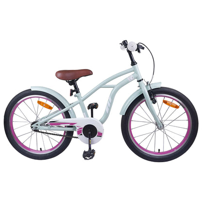 Kids Bike 18 Inches for 5-7 Years Old Light Green