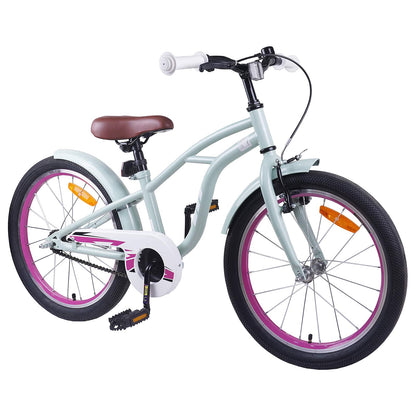 Kids Bike 20 Inches for 6-11 Years Old Light Green