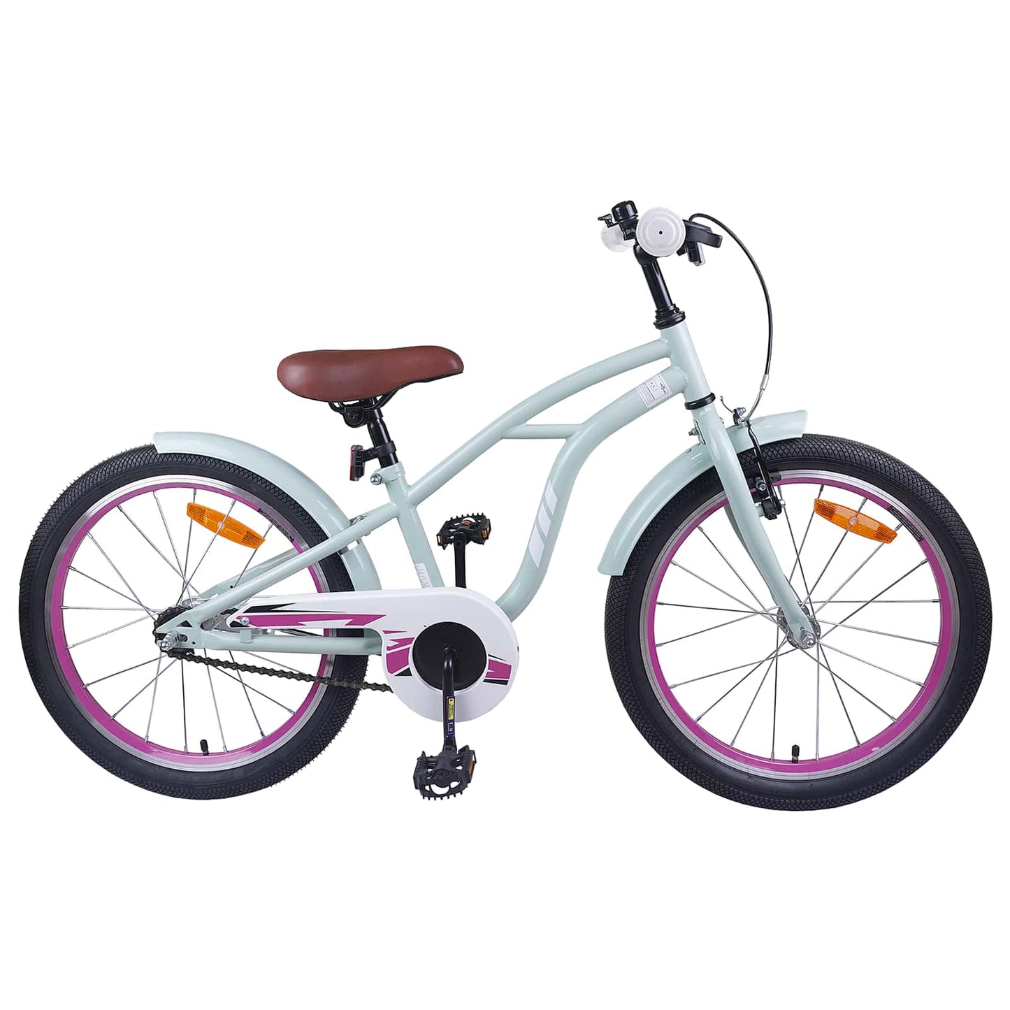 Kids Bike 22 Inches for 7-12 Years Old Light Green