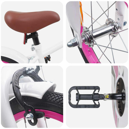 Kids Bike 16 Inches for 4-6 Years Old White