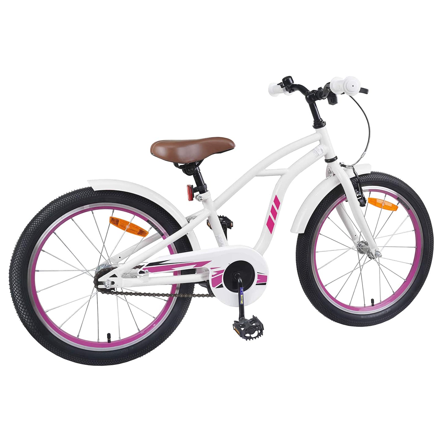 Kids Bike 18 Inches for 5-7 Years Old White
