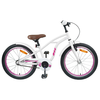 Kids Bike 18 Inches for 5-7 Years Old White