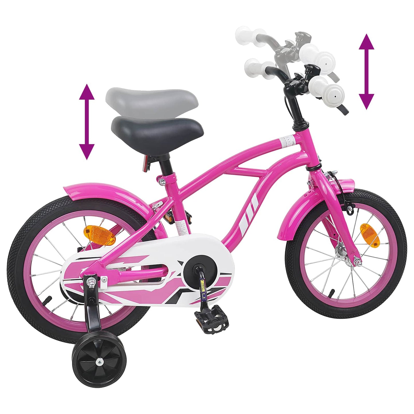 Kids Bike 16 Inches for 4-6 Years Old Dark Pink