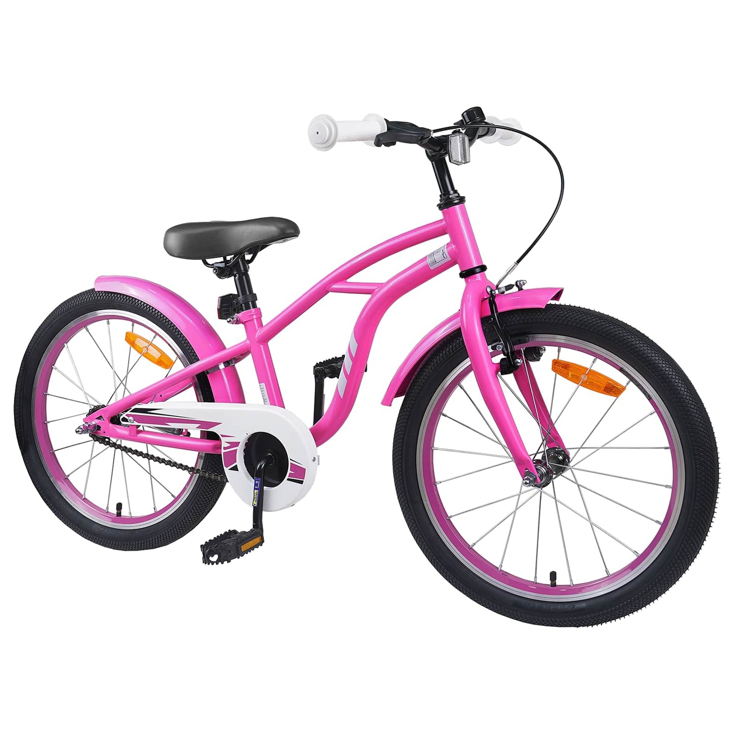 Kids Bike 18 Inches for 5-7 Years Old Dark Pink