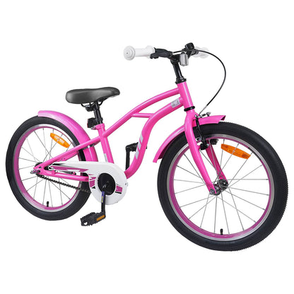 Kids Bike 18 Inches for 5-7 Years Old Dark Pink