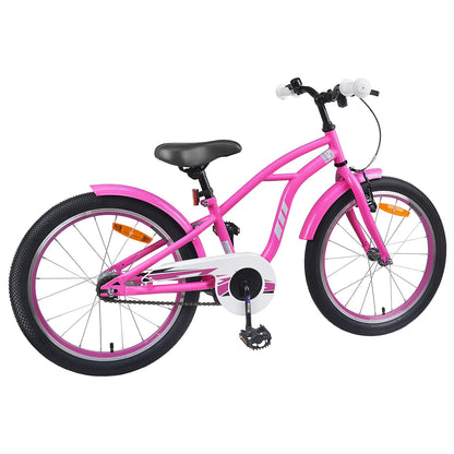 Kids Bike 18 Inches for 5-7 Years Old Dark Pink