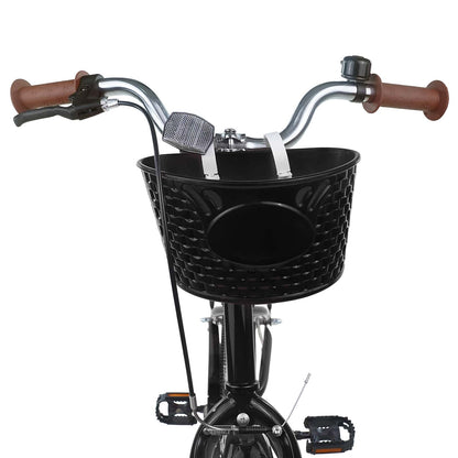 Kids Bike 24 Inches for 8-12 Years Old Black