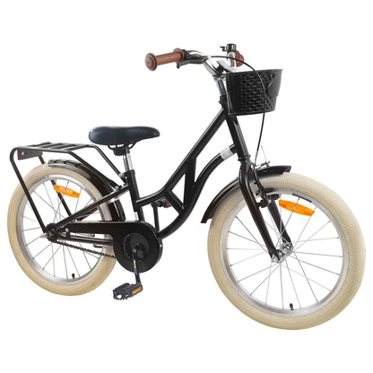 Kids Bike 24 Inches for 8-12 Years Old Black