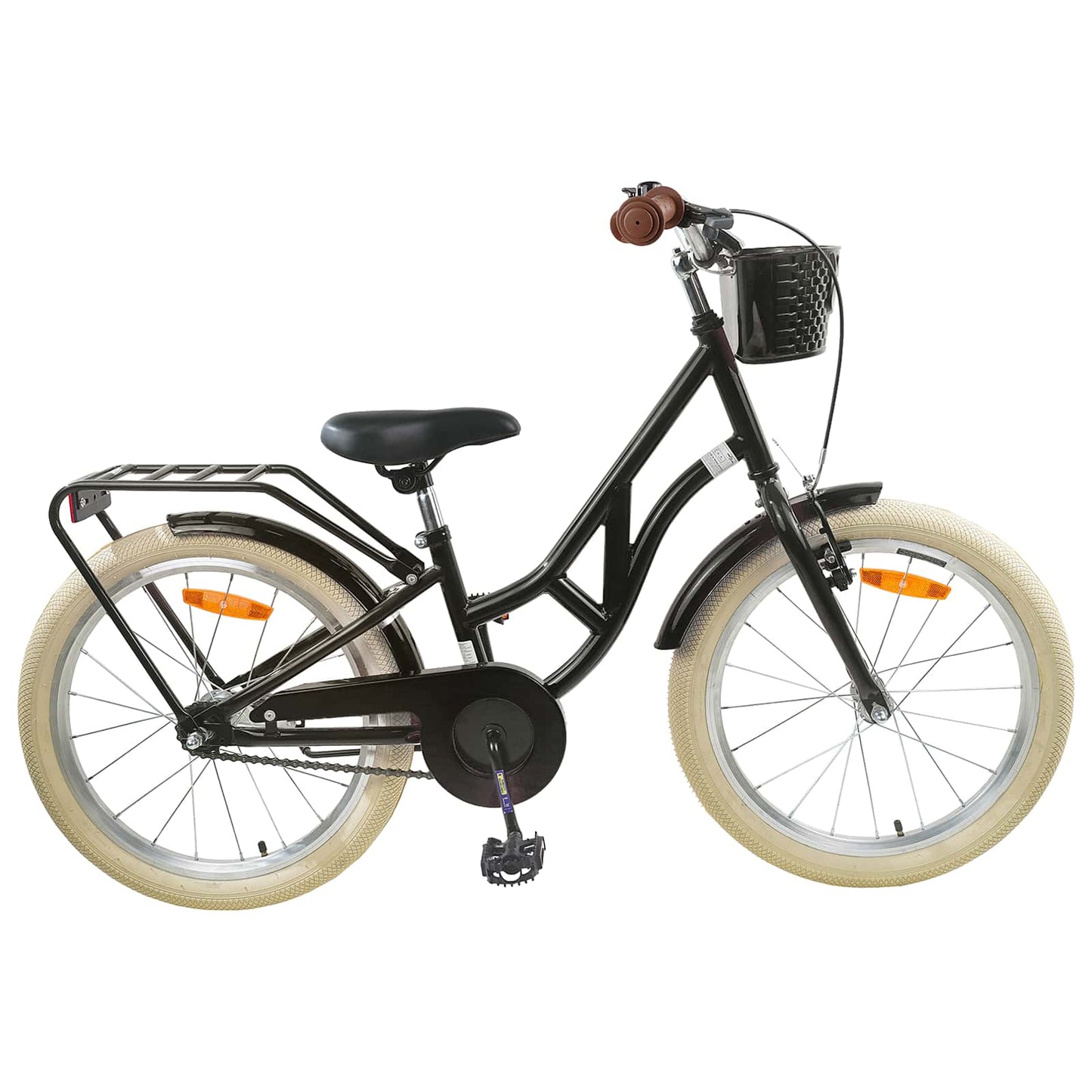 Kids Bike 24 Inches for 8-12 Years Old Black