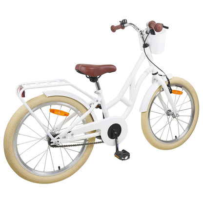 Kids Bike 20 Inches for 6-11 Years Old White