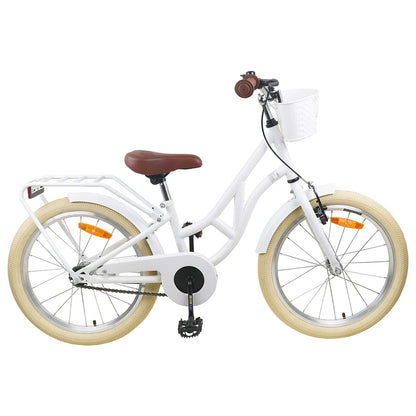 Kids Bike 20 Inches for 6-11 Years Old White
