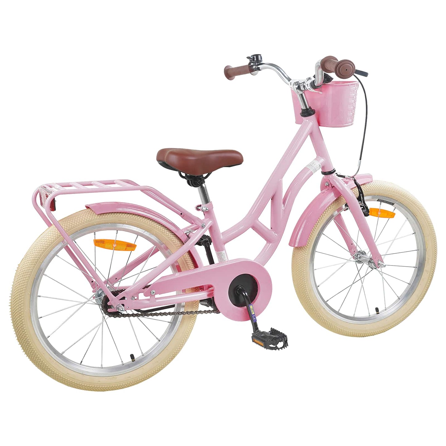 Kids Bike 24 Inches for 8-12 Years Old Light Pink