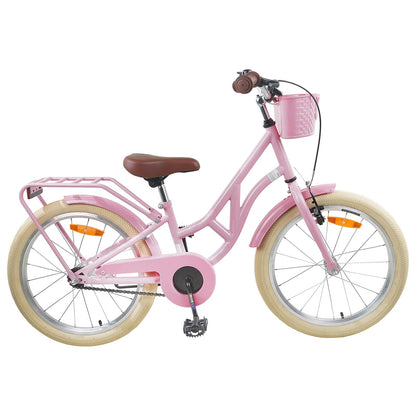 Kids Bike 24 Inches for 8-12 Years Old Light Pink