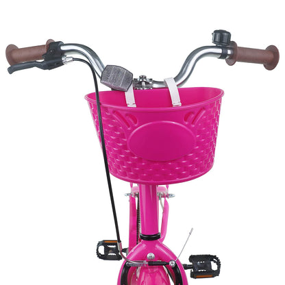 Kids Bike 24 Inches for 8-12 Years Old Dark Pink