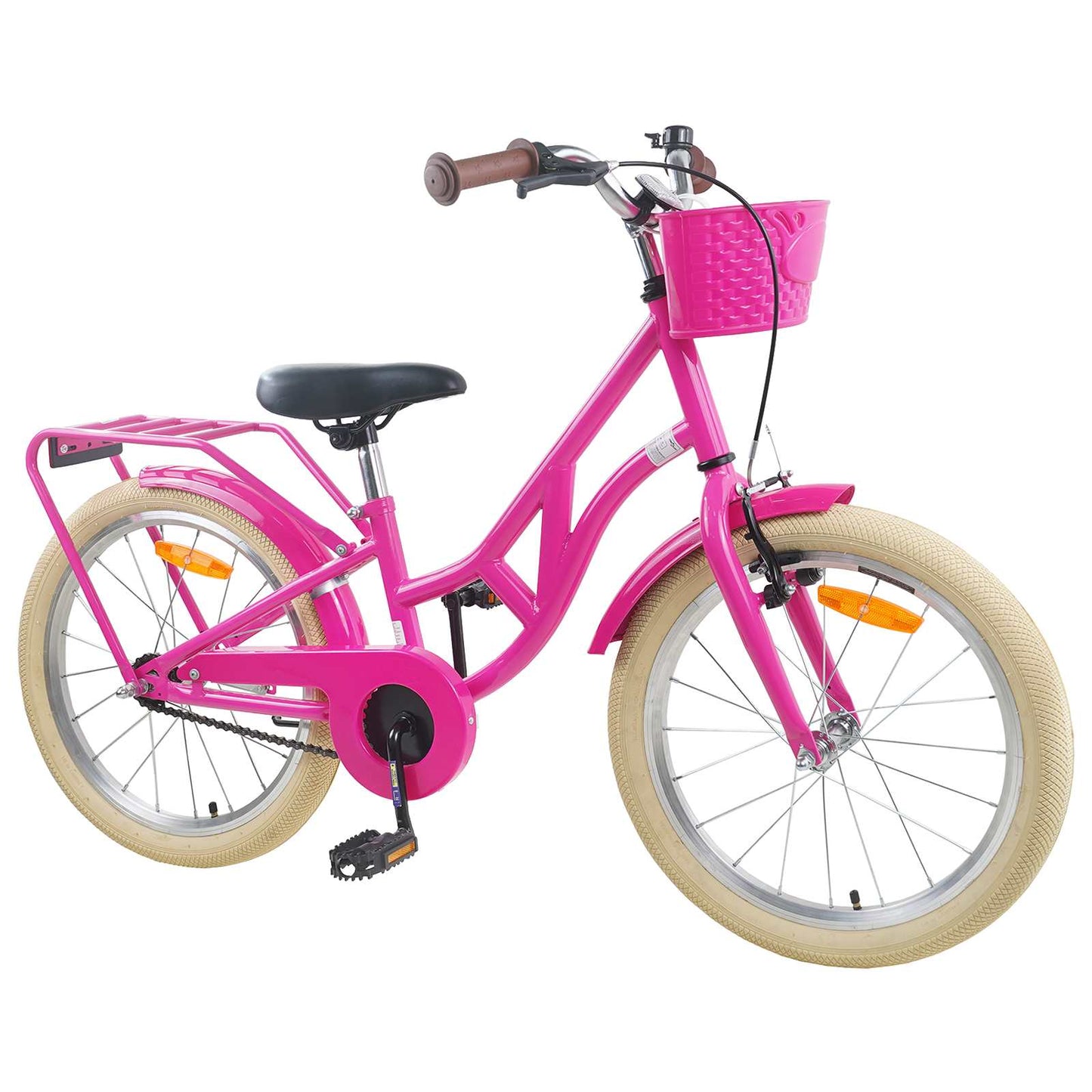 Kids Bike 24 Inches for 8-12 Years Old Dark Pink