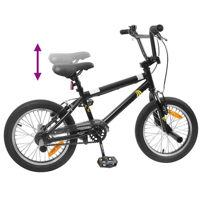 BMX Bike 20 Inches for over 9 Years Old Black