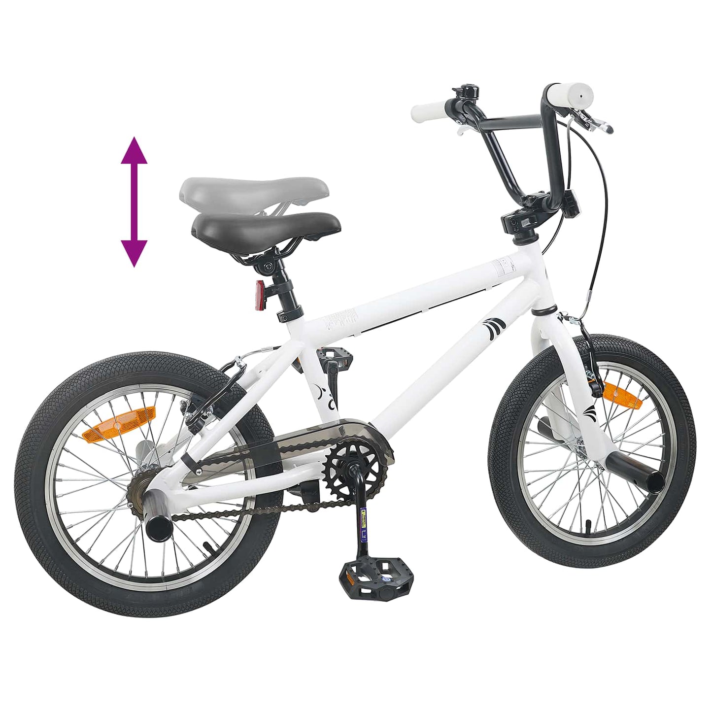 BMX Bike 20 Inches for over 9 Years Old White