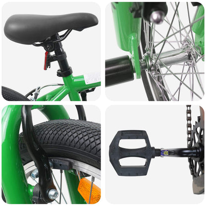 BMX Bike 20 Inches for over 9 Years Old Green