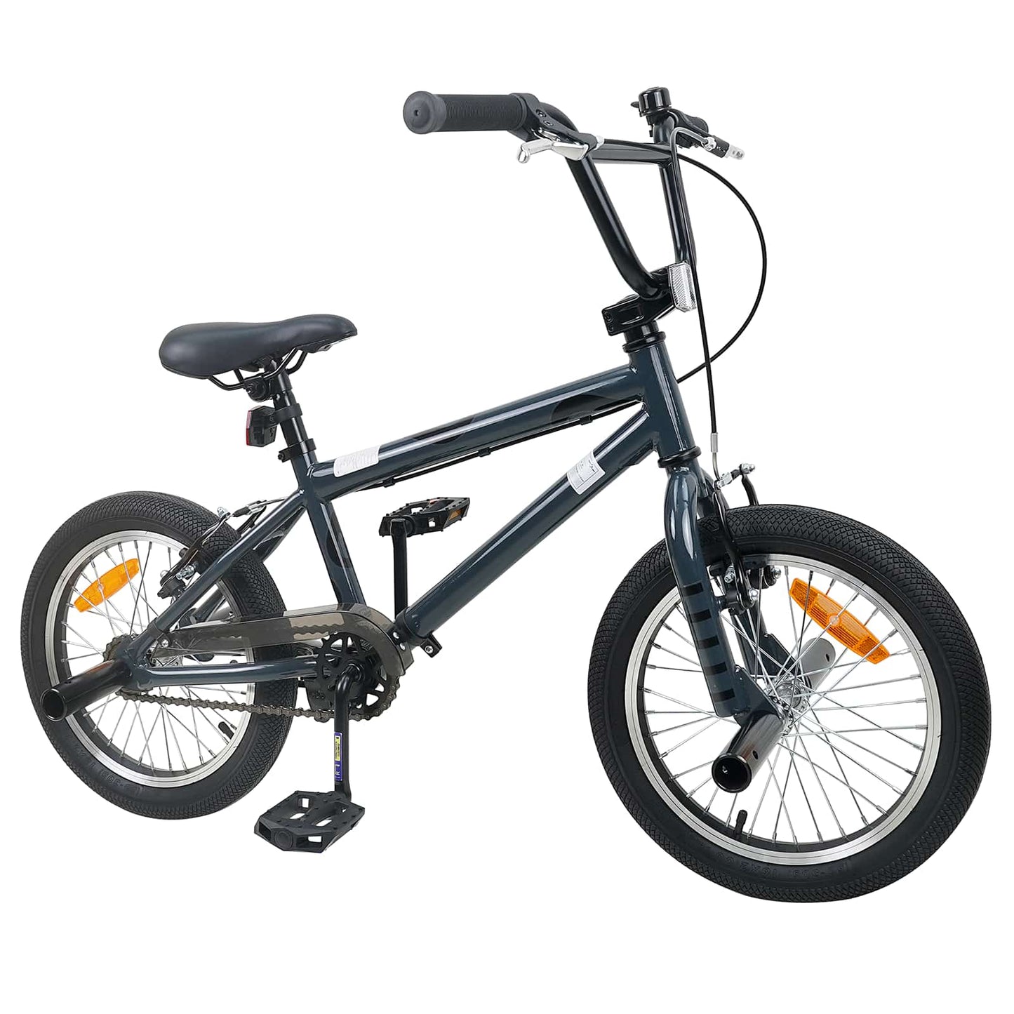 BMX Bike 16 Inches for 5-8 Years Old Dark Grey