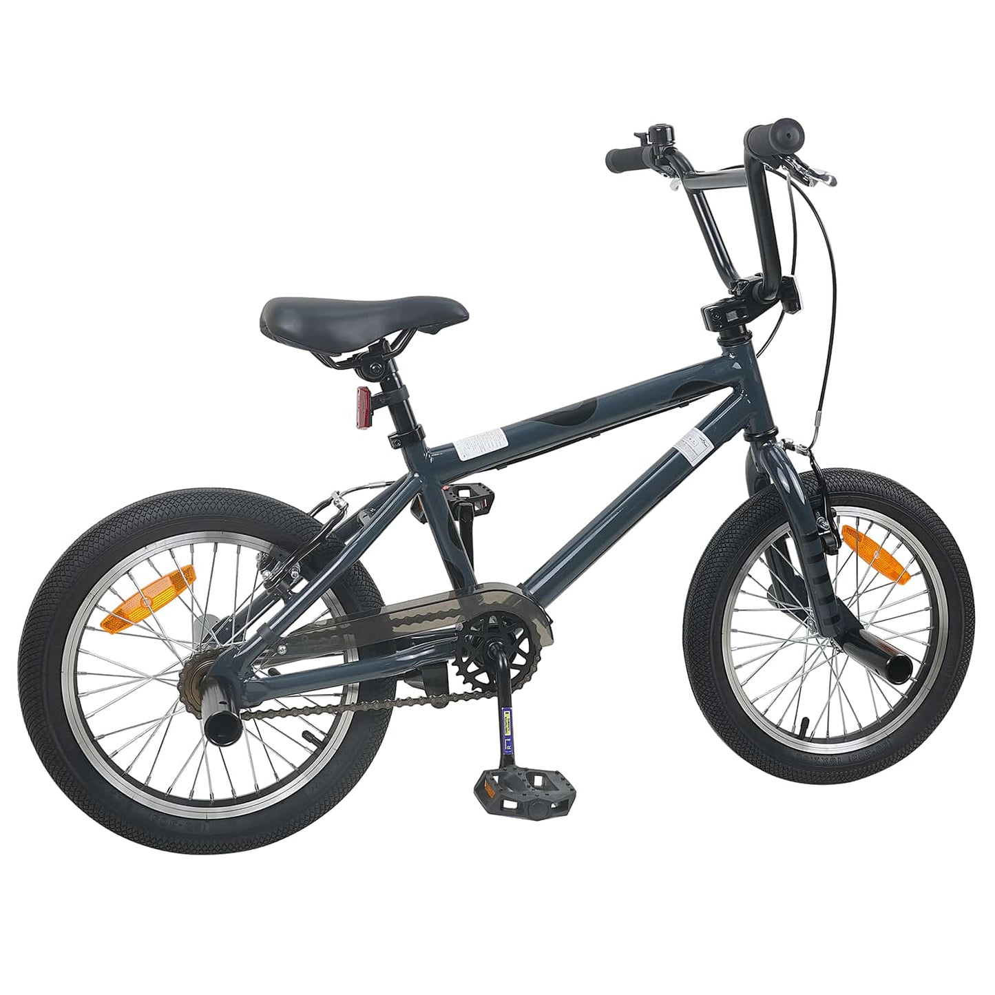 BMX Bike 16 Inches for 5-8 Years Old Dark Grey